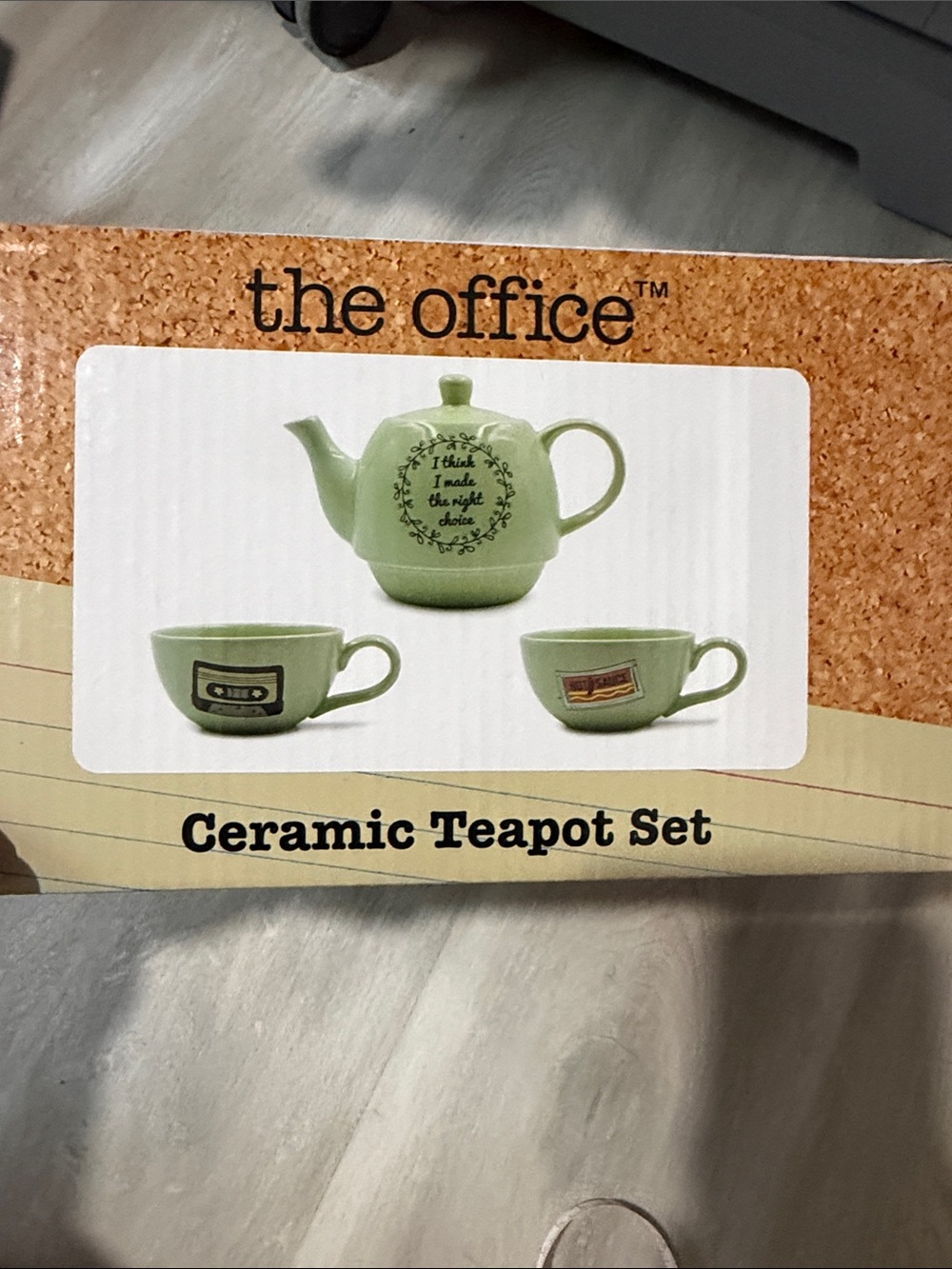 NWT The Office Ceramic Teapot Set